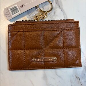 Brown Quilted Card Holder